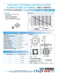 Datasheet MFC170195-5 manufacturer Synergy