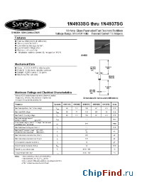 Datasheet 1N4935SG manufacturer Synsemi