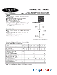 Datasheet 1N4942G manufacturer Synsemi