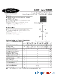 Datasheet 1N5391 manufacturer Synsemi