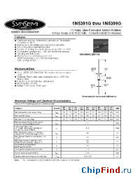 Datasheet 1N5391G manufacturer Synsemi
