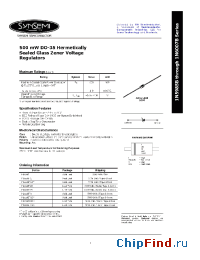Datasheet 1N5992B manufacturer Synsemi