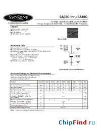 Datasheet 6A05G manufacturer Synsemi