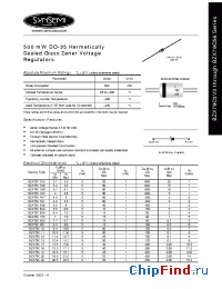 Datasheet BZX79C10 manufacturer Synsemi