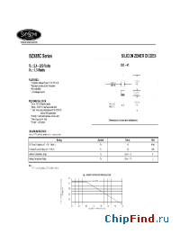 Datasheet BZX85C180 manufacturer Synsemi