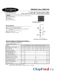 Datasheet DR200G manufacturer Synsemi