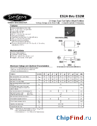 Datasheet ES2A manufacturer Synsemi
