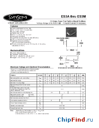 Datasheet ES3C manufacturer Synsemi