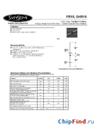 Datasheet FR15 manufacturer Synsemi