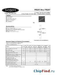 Datasheet FR251 manufacturer Synsemi