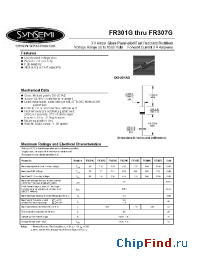 Datasheet FR301G manufacturer Synsemi