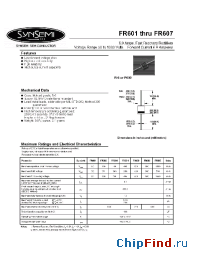 Datasheet FR602 manufacturer Synsemi