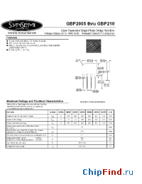 Datasheet GBP2004 manufacturer Synsemi