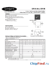 Datasheet GR1A manufacturer Synsemi