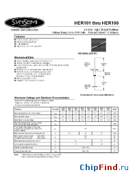 Datasheet HER015 manufacturer Synsemi