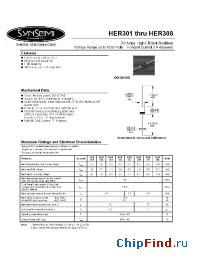 Datasheet HER304 manufacturer Synsemi