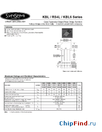 Datasheet KBL01 manufacturer Synsemi