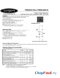 Datasheet P6KE11A manufacturer Synsemi