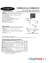 Datasheet P6SMB10A manufacturer Synsemi