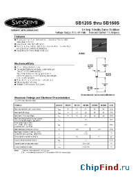 Datasheet SB120S manufacturer Synsemi
