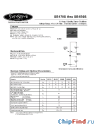 Datasheet SB180S manufacturer Synsemi