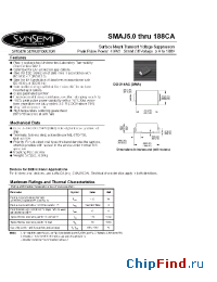 Datasheet SMAJ6.5A manufacturer Synsemi