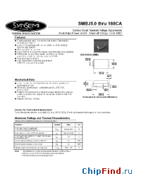 Datasheet SMBJ160A manufacturer Synsemi