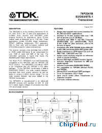 Datasheet 78P2241B-IGT manufacturer TDK
