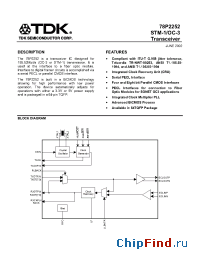 Datasheet 78P2252 manufacturer TDK