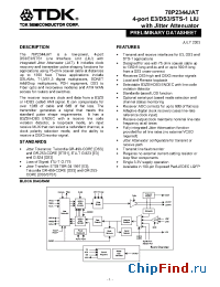 Datasheet 78P2344JAT manufacturer TDK