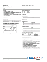 Datasheet MLF2012C180XT manufacturer TDK