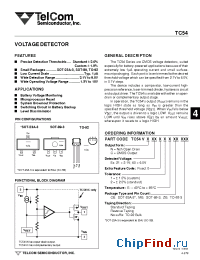 Datasheet TC54VC2201ECBSTP manufacturer TelCom