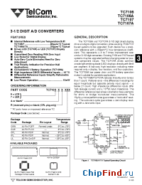 Datasheet TC7107A manufacturer TelCom