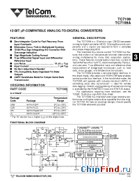 Datasheet TC7109ACPL manufacturer TelCom