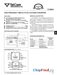 Datasheet TC7660H manufacturer TelCom