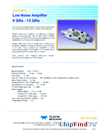 Datasheet CLA-13-6013 manufacturer Teledyne