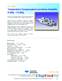 Datasheet CLT-13-6015 manufacturer Teledyne