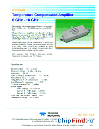 Datasheet CLT-18-6005 manufacturer Teledyne