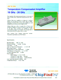 Datasheet CMT-26-1804 manufacturer Teledyne