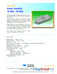 Datasheet CMT-40-1805 manufacturer Teledyne
