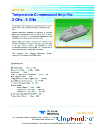 Datasheet CMT-8-2002 manufacturer Teledyne