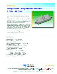 Datasheet CPA-13-6016 manufacturer Teledyne