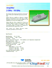 Datasheet CPA-18-6014 manufacturer Teledyne