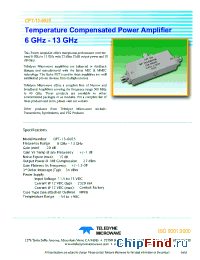 Datasheet CPT-13-6025 manufacturer Teledyne