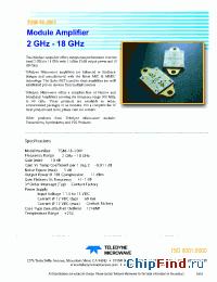 Datasheet TGM-18-2001 manufacturer Teledyne