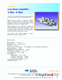 Datasheet TLA-8-2013 manufacturer Teledyne