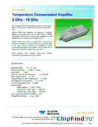Datasheet TLT-18-2002 manufacturer Teledyne