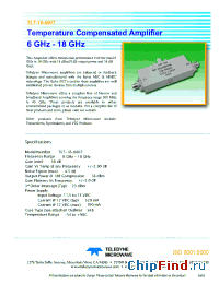 Datasheet TLT-18-6007 manufacturer Teledyne