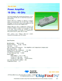 Datasheet TMA-40-1808 manufacturer Teledyne