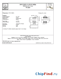 Datasheet DVC2255 manufacturer Temex